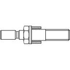 Mounting Set 260.00, pair installation, (glass), drilled Ø 16mm (set of 2 pieces) / pc