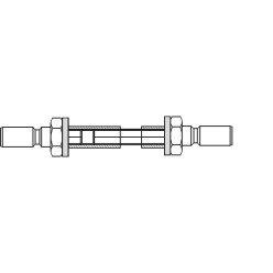 Adjustable Mounting Bracket 250.50, set of 2, fits 50-75mm, pair installation / pc