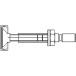 Adjustable Stainless Steel Bracket 150.55, One-Sided Mounting, 55-85mm, Set of 2 pcs / pc
