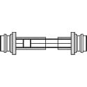 Bevestiging 250.60.5 (60-85mm) Arc en ES4010...b roestvrij staal (set van 2 stuks) / pce