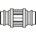 Mounting 260.00.5 (glass) for Arc and ES4010...b stainless steel (set of 2 pieces) / pc