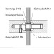 Bevestiging 260.00.5 (glas) voor Arc en ES4010...b roestvrij staal (set van 2 stuks) / pce