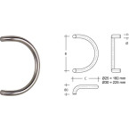 Tirant de porte demi-cercle...