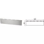 Clapet intérieur en inox 325x80mm / pce