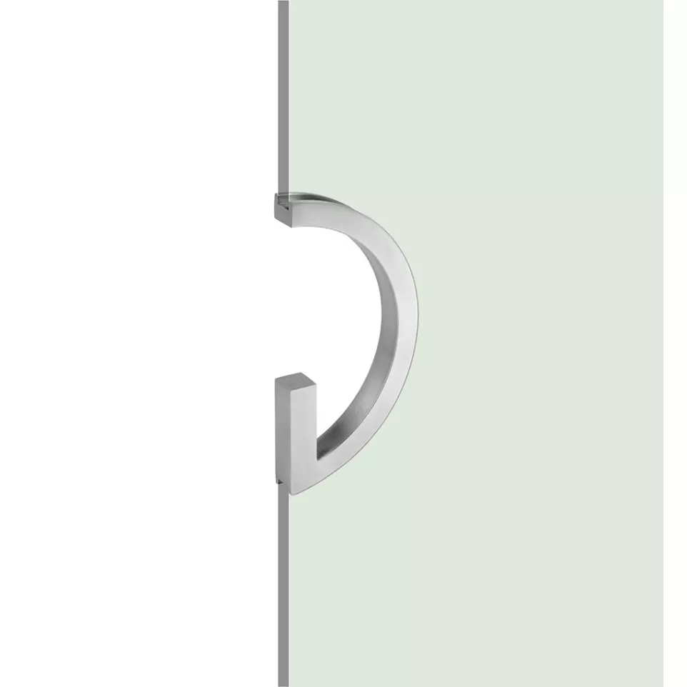 Inox komgreep voor houten of Sekurit...