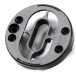 Pair of Round Escutcheons PZ 8mm Polished Mirror 316L Stainless Steel / piece