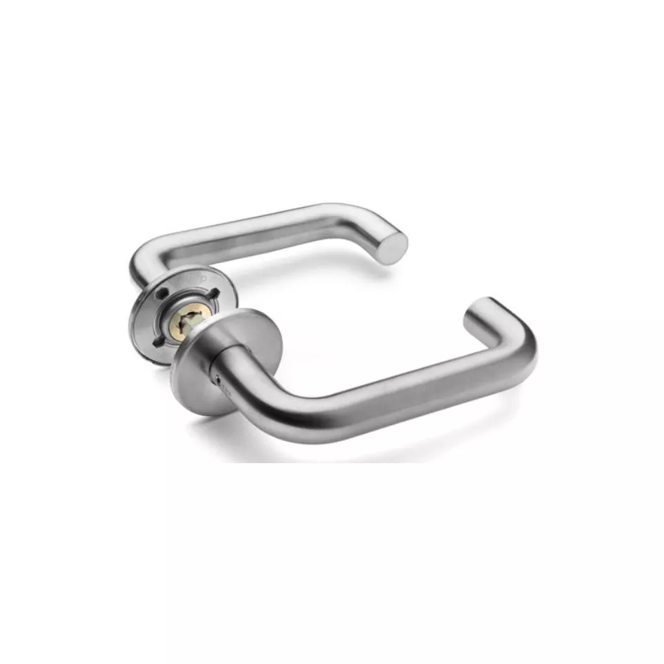 Deurgreepset op ronde rozet (4mm) PBA...
