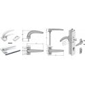 Eengreeps Fapim Horus 2050 wit gelakt RAL 9016 / pce