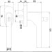 Stainless Steel Tilt and Turn Window Handle with Key L90° (Square 7 - Length 24/31/36/42mm) per piece