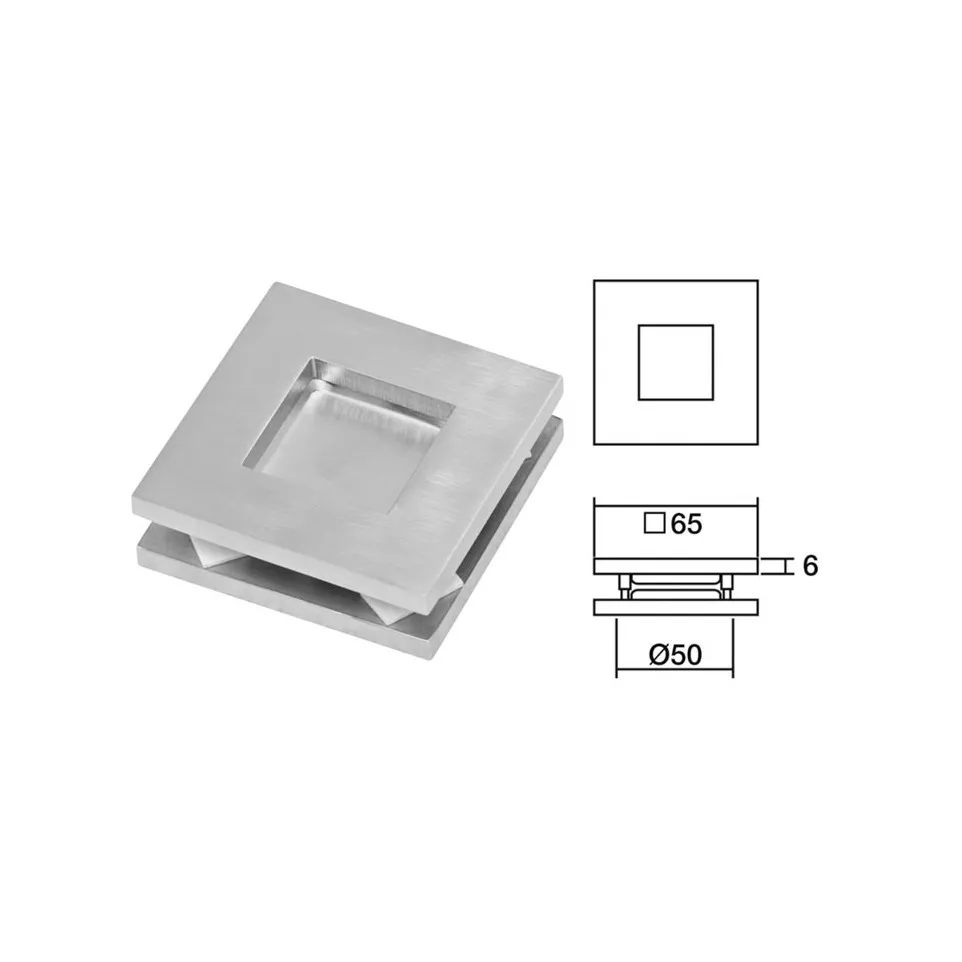 Paire cuvette carré fermé 65/65mm,...