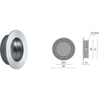 Ronde inox komgreep voor...