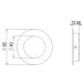 Cuvette ronde inox pour coulissant / pce