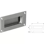 Rectangular Stainless Steel Cuvette with Square Inner Walls / pc