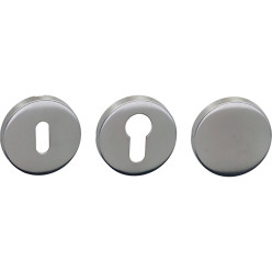 Paar Blinde inox ronde rozetten L&L Office BL / pce