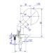 Vaste knop Ø55 inox L&L Office Sphere-2 art.342 / pce