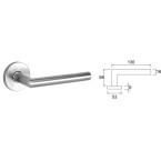 Lever Handle on Round Rose...