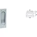 Cuvette aluminium pour coulissant Brialma / pce
