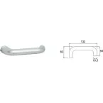 Brialma U-Shape Female Aluminum Handle per piece