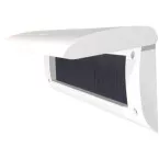 Briefgleuf met borstel en design klep wit / pce