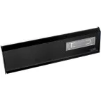 Entrée de lettres Albo 505 laqué noir avec porte étiquette / pce