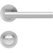 Garniture de porte sur rosace Madeira ER45 + rosace WC inox satiné / pce