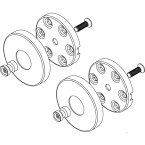 Rozettenset Ø53x8mm voor...