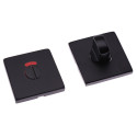 Pair of black lacquered WC escutcheons with square lock, Home series / pc