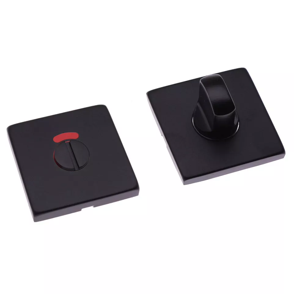 Pair of black lacquered WC...