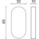 Paar 10 mm ovale blinde cilinderinlaten / pce