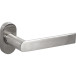 Luna Pair of 22 mm Tube Door Handles on 10 mm Oval Roses per piece