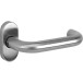 Paire de poignées U en tube de Ø 20 mm serties sur rosaces ovales 10 mm / pce