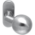 Bouton boule fixe déporté robuste sur embase ovale L&L / Pce
