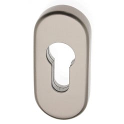 Oval Security Escutcheon PZ 9mm Thickness Aluminum F9 / pc