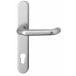 Lever Handle on Plate PZ 92mm Stainless Steel (without screws and spindle) / pc