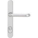 Security Door Handle Set on Backplates SKG*** Lever/Lever PZ 92mm ZA Stainless Steel (no screws or spindle) / pc