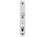 Security Door Handle Set on Backplates SKG*** Lever/Lever PZ 92mm ZA Stainless Steel (no screws or spindle) / pc