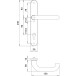 Security Door Handle Set on Backplates SKG*** Lever/Lever PZ 92mm ZA Stainless Steel (no screws or spindle) / pc