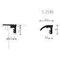 Topafdichting voor hefschuifraam 2586C bruin / 16m