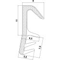 TSP-FLEX Window or Exterior Door Frame Seal L1050 Brown 5mm Groove / 30m