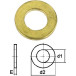 Platte ring messing DIN 125 Ø10mm / 100pce