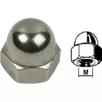 Écrou borgne inox A2 DIN 1587 M12 / 100pce
