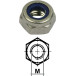 Écrou inox A2 autofreiné à bague nylon DIN 985 M10 / 200pce