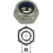 Zelfborgende moer RVS A2 met nylon ring DIN 985 M8 / 200pce