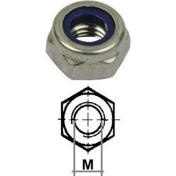 Stainless Steel A2 Nylon Insert Lock Nut DIN 985 M4 Box of 200