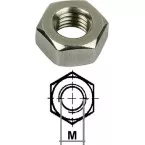 Stainless Steel Hex Nut A2 DIN 934 M16 / 100 pieces