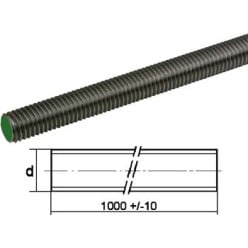 Tige filetée inox A2 DIN 975 Ø4x1000mm / m