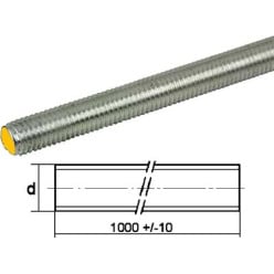 Tige filetée acier zingué 8.8 DIN 976 Ø16x1000mm / pce
