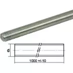 Tige filetée acier zingué 4.6 DIN 975 Ø5x1000mm / pce