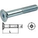 Vis métrique acier zingué tête fraisée 6 pans creux DIN 7991 Ø12x40mm / 100pce