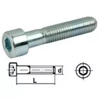 Metrische cylinderkopschroef,verzinkt staal,6hoekig hol DIN 912 Ø16x30mm / 50pce